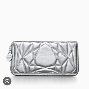 Tiffany & Co. Silver Leather Wallet NWT